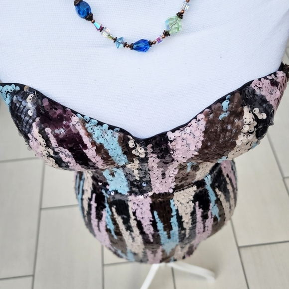 Nova Luxe Multicolor Sequin Strapless Mini Dress ✦ Paint Your World ✦ XS ✦ NWT - Picture 9 of 16